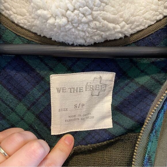 We The Free Lambswool & Cotton Fair Isle Zip Up Sweater Jacket size small - Picture 8 of 14